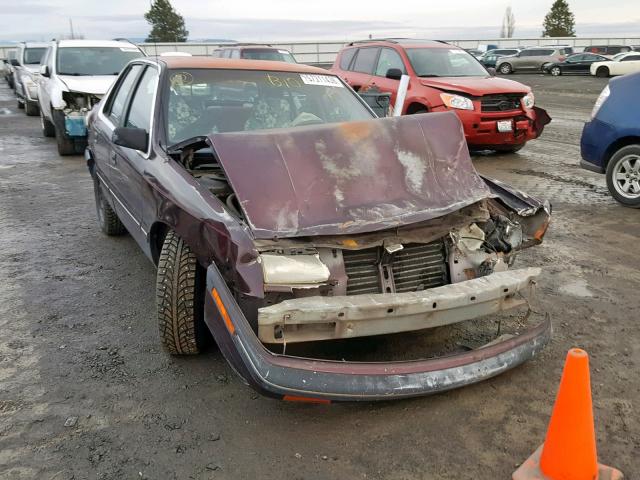 1P3XP48D3LN138597 - 1990 PLYMOUTH SUNDANCE MAROON photo 1