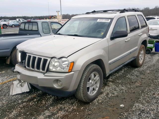 1J8GS48K27C564336 - 2007 JEEP GRAND CHER GRAY photo 2