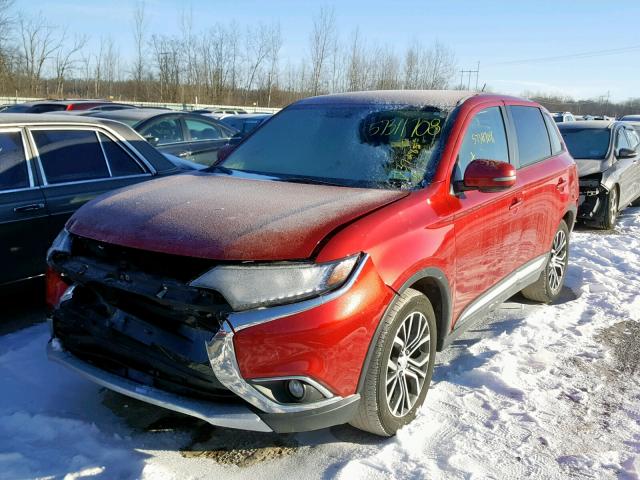 JA4AZ3A33GZ021297 - 2016 MITSUBISHI OUTLANDER RED photo 2