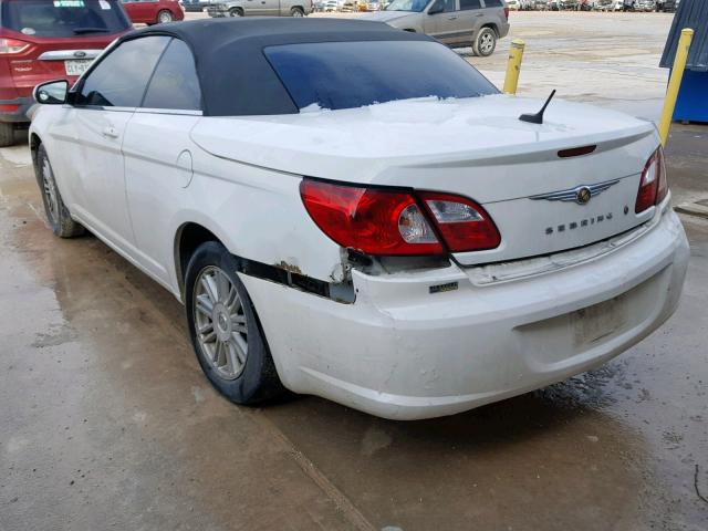 1C3LC55R48N573480 - 2008 CHRYSLER SEBRING TO WHITE photo 3