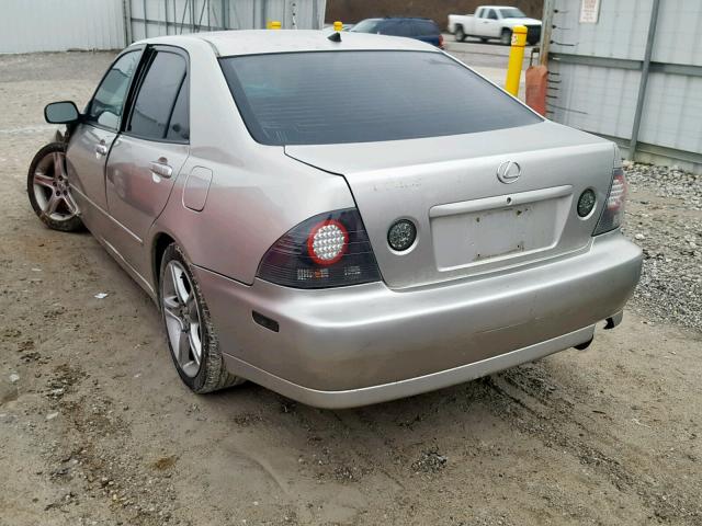 JTHBD182810016780 - 2001 LEXUS IS 300 SILVER photo 3