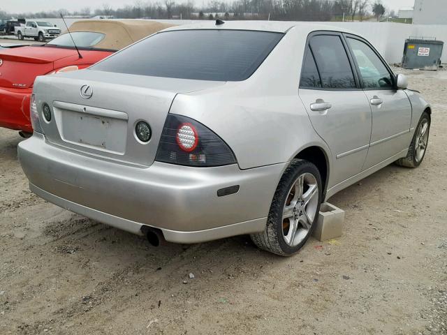 JTHBD182810016780 - 2001 LEXUS IS 300 SILVER photo 4