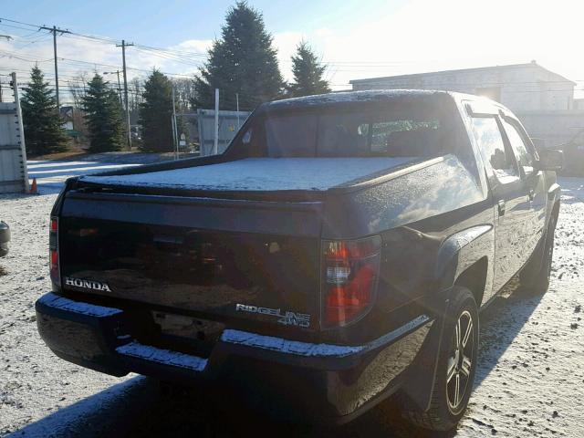 5FPYK1F71EB005263 - 2014 HONDA RIDGELINE BLACK photo 4