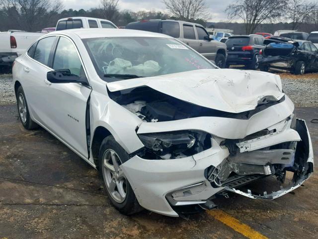1G1ZB5ST5HF107102 - 2017 CHEVROLET MALIBU LS WHITE photo 1
