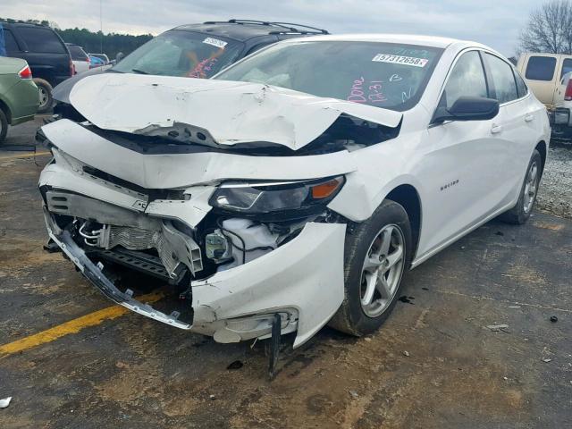 1G1ZB5ST5HF107102 - 2017 CHEVROLET MALIBU LS WHITE photo 2