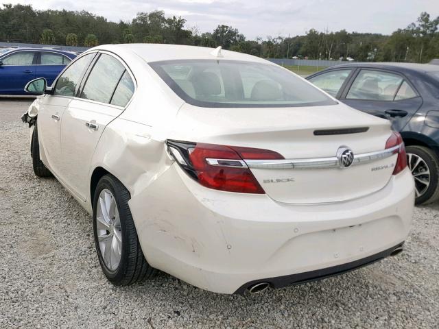 2G4GN5EX2E9251310 - 2014 BUICK REGAL PREM WHITE photo 3