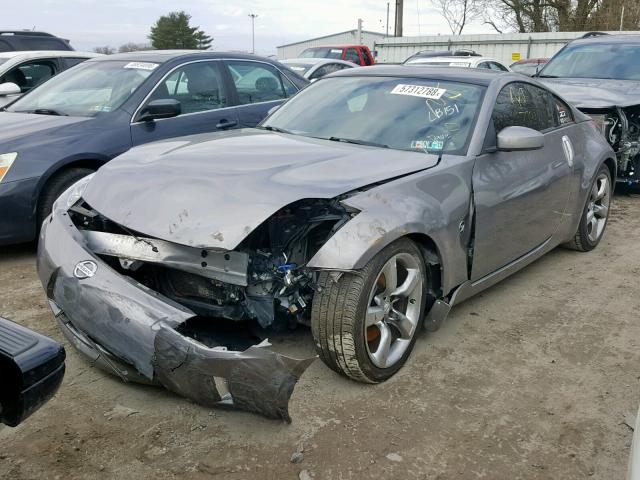 JN1BZ34E48M750904 - 2008 NISSAN 350Z COUPE GRAY photo 2