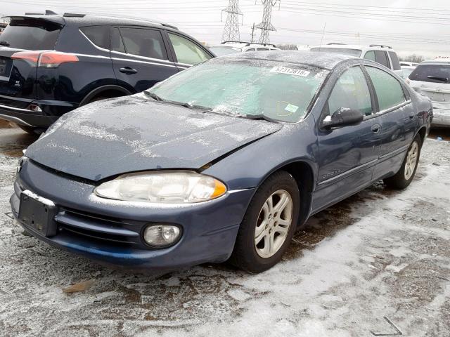 2B3HD56J8YH349341 - 2000 DODGE INTREPID E BLUE photo 2