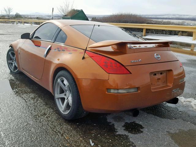 JN1AZ34D46M304946 - 2006 NISSAN 350Z COUPE ORANGE photo 3