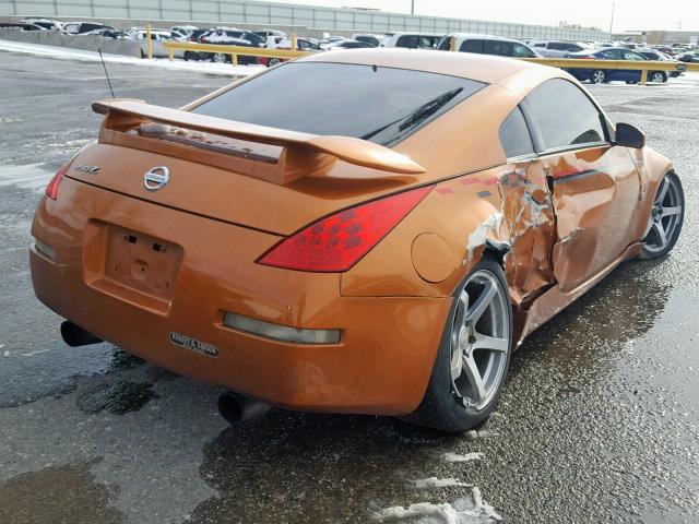 JN1AZ34D46M304946 - 2006 NISSAN 350Z COUPE ORANGE photo 4