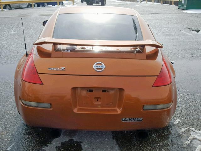 JN1AZ34D46M304946 - 2006 NISSAN 350Z COUPE ORANGE photo 6