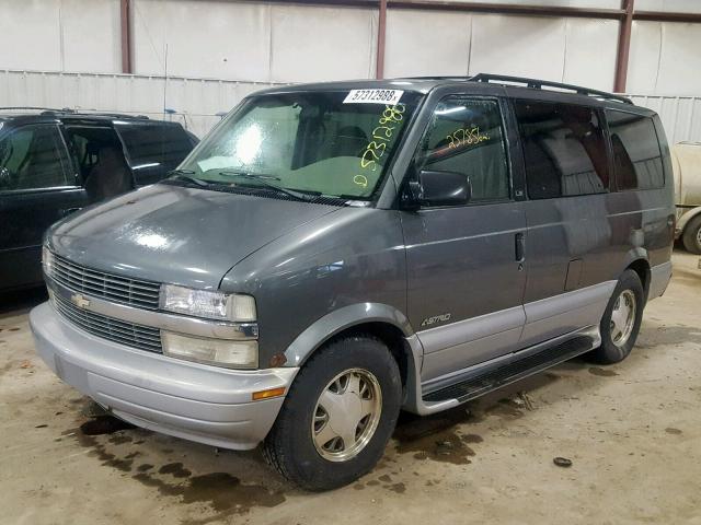 1GNDM19W3YB155491 - 2000 CHEVROLET ASTRO GRAY photo 2