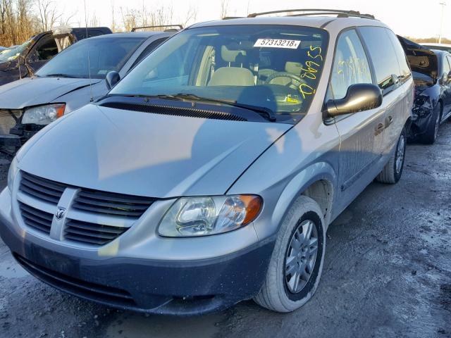 1D4GP25R56B737000 - 2006 DODGE CARAVAN SE GRAY photo 2