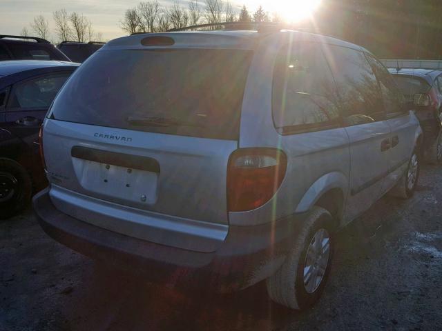 1D4GP25R56B737000 - 2006 DODGE CARAVAN SE GRAY photo 4