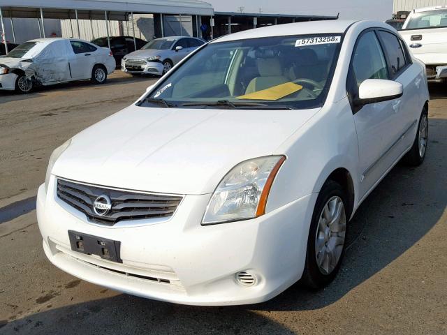 3N1AB6AP9CL607005 - 2012 NISSAN SENTRA 2.0 WHITE photo 2