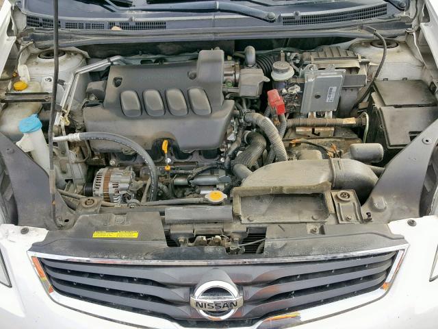 3N1AB6AP9CL607005 - 2012 NISSAN SENTRA 2.0 WHITE photo 7