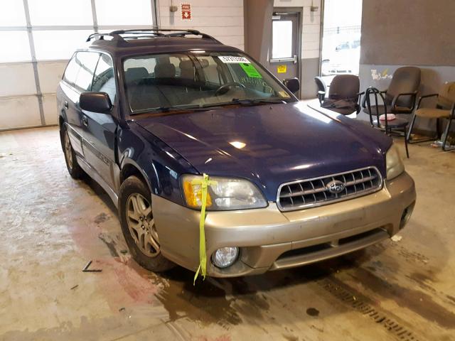 4S3BH675147635991 - 2004 SUBARU LEGACY OUT BLUE photo 1