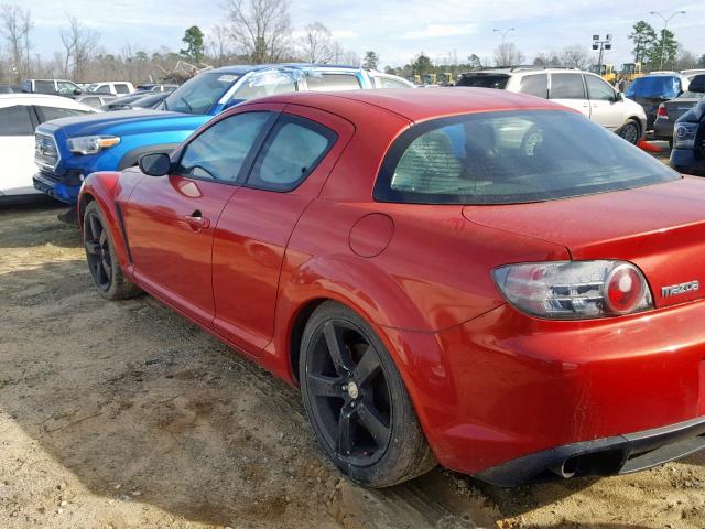 JM1FE17N540110874 - 2004 MAZDA RX8 RED photo 3