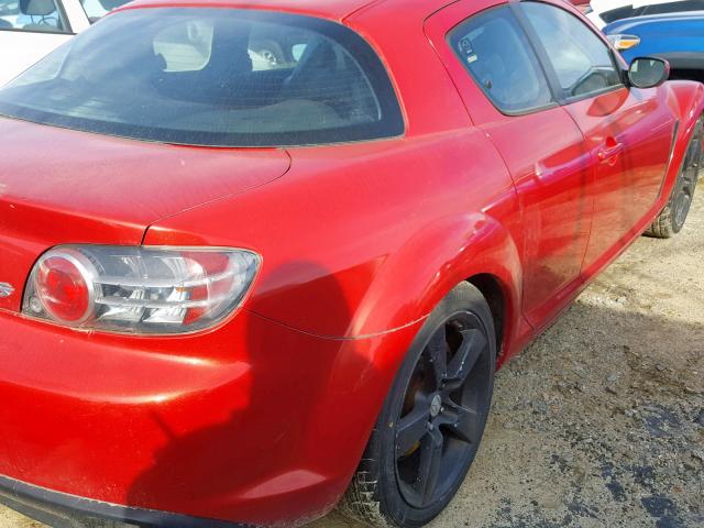 JM1FE17N540110874 - 2004 MAZDA RX8 RED photo 4