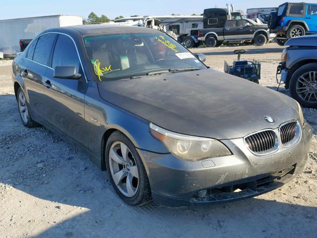 WBANE53597CW66078 - 2007 BMW 525 I GRAY photo 1