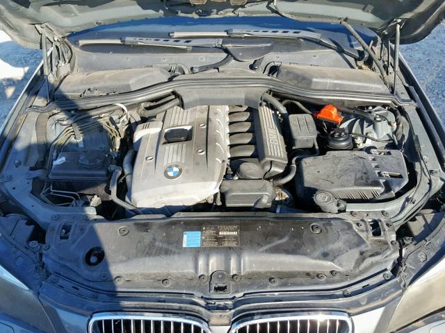 WBANE53597CW66078 - 2007 BMW 525 I GRAY photo 7