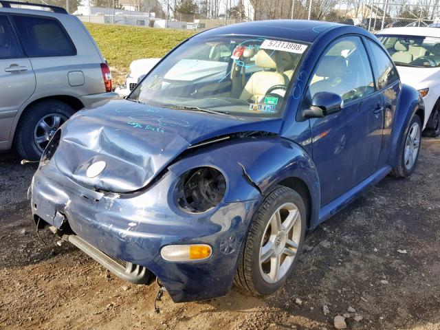 3VWCD31CX5M415209 - 2005 VOLKSWAGEN NEW BEETLE 蓝色 照片 2