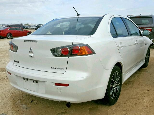 JA32U2FUXHU010640 - 2017 MITSUBISHI LANCER ES WHITE photo 4