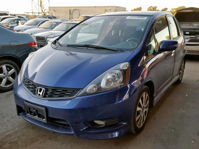 JHMGE8H58CC032985 - 2012 HONDA FIT SPORT BLUE photo 2