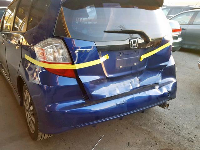 JHMGE8H58CC032985 - 2012 HONDA FIT SPORT BLUE photo 9