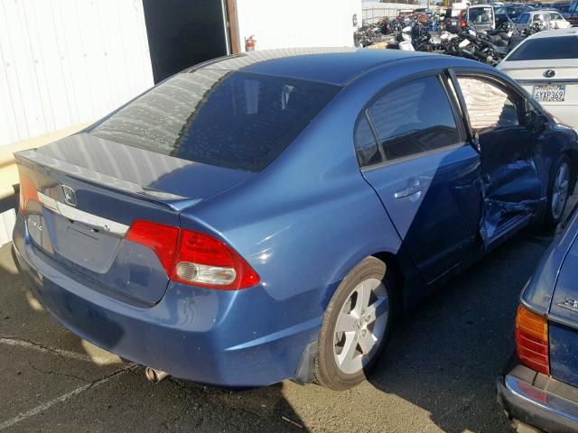 2HGFA16699H504517 - 2009 HONDA CIVIC BLUE photo 4