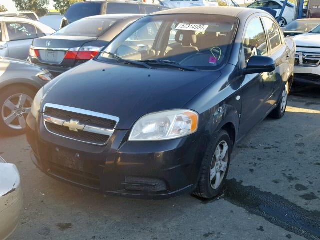 KL1TD56657B144241 - 2007 CHEVROLET AVEO BASE Графитовый фото 2