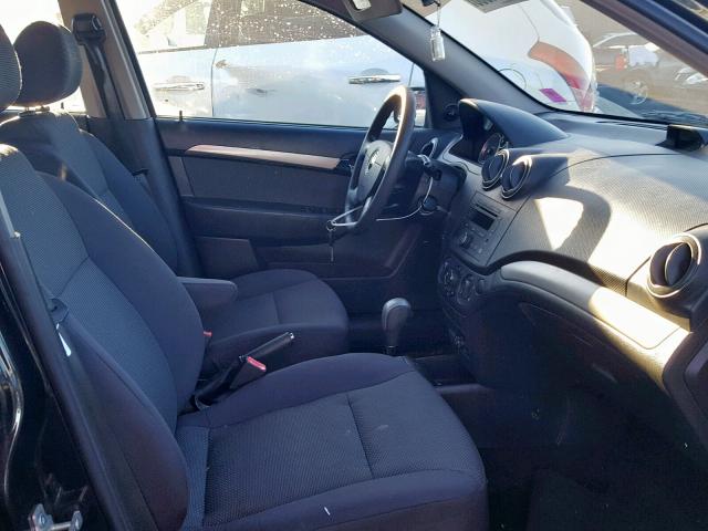 KL1TD56657B144241 - 2007 CHEVROLET AVEO BASE Графитовый фото 5