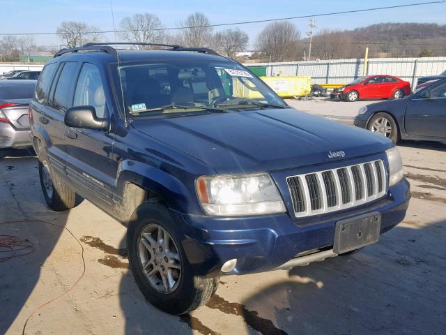 1J4GW48S34C399656 - 2004 JEEP GRAND CHER BLUE photo 1