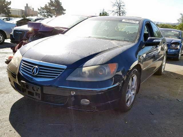 JH4KB16525C007385 - 2005 ACURA RL BLUE photo 2