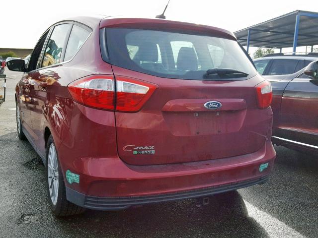 1FADP5CU6EL518294 - 2014 FORD C-MAX PREM RED photo 3