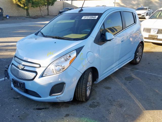 KL8CL6S03EC422945 - 2014 CHEVROLET SPARK EV 2 BLUE photo 2