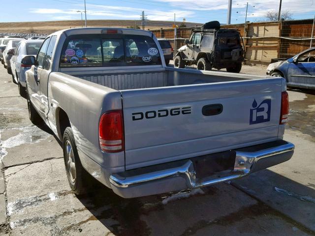 1B7GL22N5YS708173 - 2000 DODGE DAKOTA SILVER photo 9