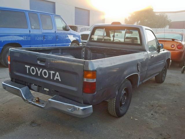 4TARN81P1RZ181780 - 1994 TOYOTA PICKUP 1/2 GRAY photo 4