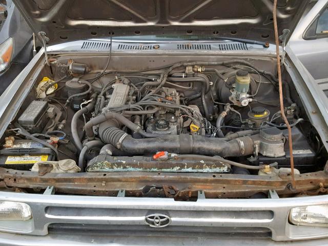 4TARN81P1RZ181780 - 1994 TOYOTA PICKUP 1/2 GRAY photo 7