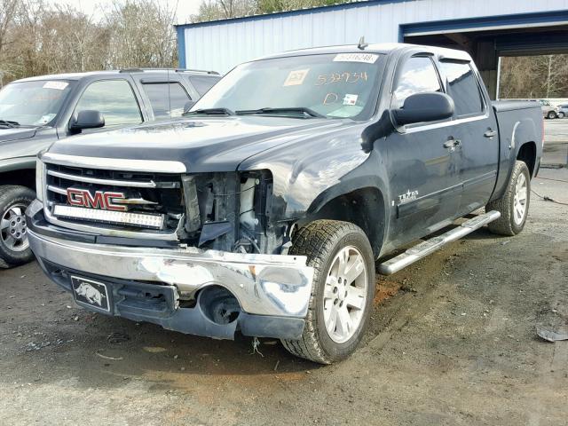 3GTEC13J07G532734 - 2007 GMC NEW SIERRA BLACK photo 2