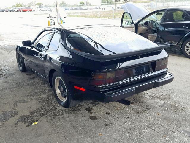 WP0AA0948FN475169 - 1985 PORSCHE 944 BLACK photo 3