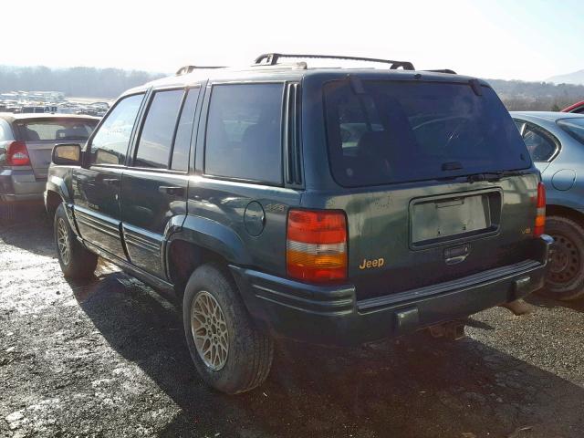 1J4GZ78Y4WC335545 - 1998 JEEP GRAND CHER GREEN photo 3