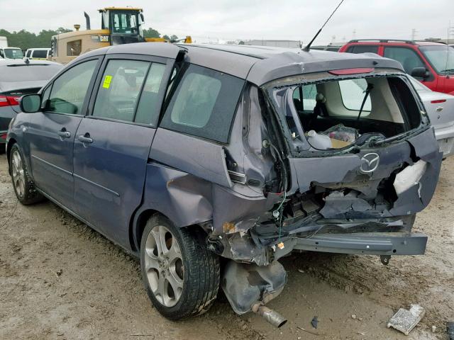 JM1CR293580300253 - 2008 MAZDA 5 GRAY photo 3