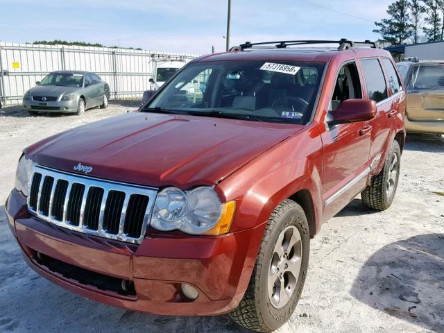 1J8HR58M68C116898 - 2008 JEEP GRAND CHER RED photo 2