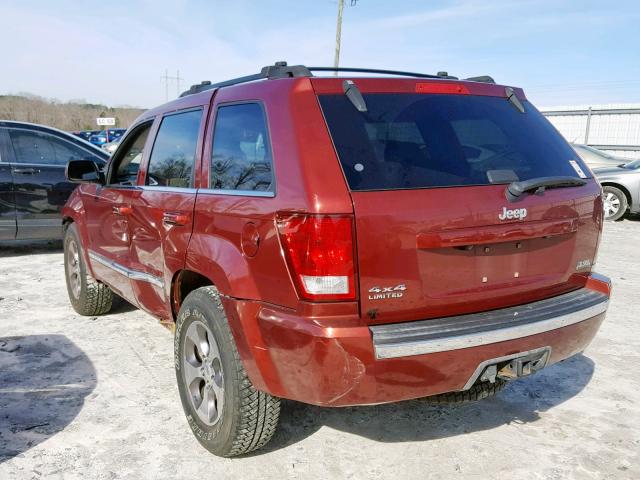 1J8HR58M68C116898 - 2008 JEEP GRAND CHER RED photo 3