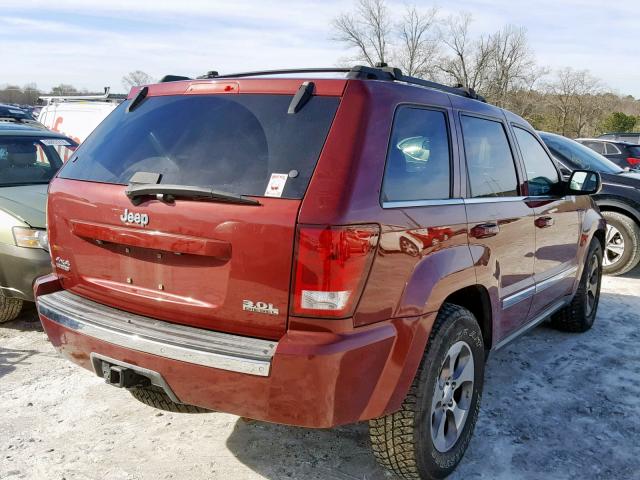 1J8HR58M68C116898 - 2008 JEEP GRAND CHER RED photo 4