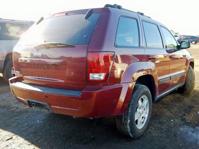 1J8GR48K57C522139 - 2007 JEEP GRAND CHER BURGUNDY photo 4