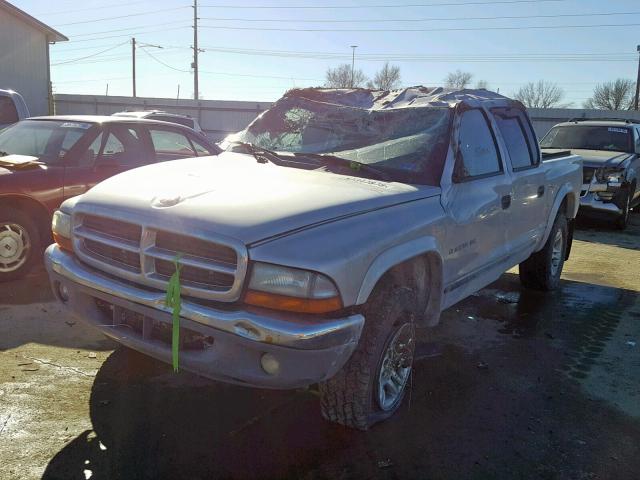 1B7HG48N32S653600 - 2002 DODGE DAKOTA QUA SILVER photo 2