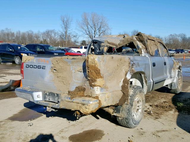 1B7HG48N32S653600 - 2002 DODGE DAKOTA QUA SILVER photo 4