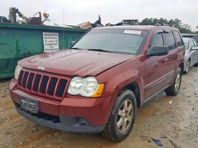 1J8GS48K19C519682 - 2009 JEEP GRAND CHER RED photo 2